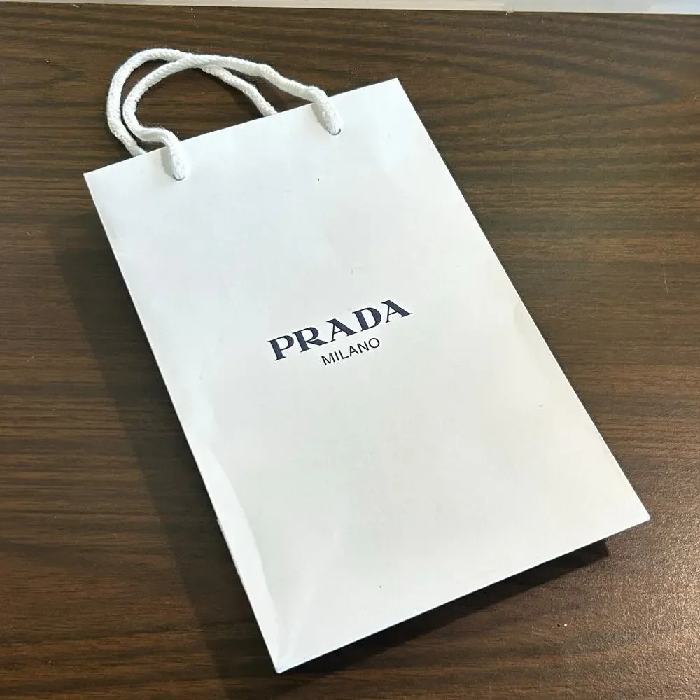 Authentic Prada Milano Paper Shopping Bag Only